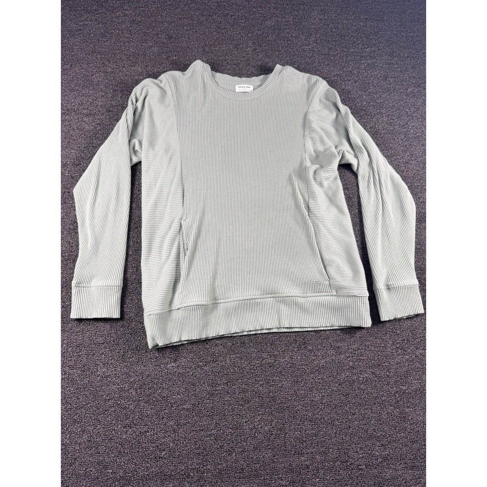 Tommy John Ribbed Lounge Top‎ Long Sleeve Relaxed Fit Pullover Sz Medium